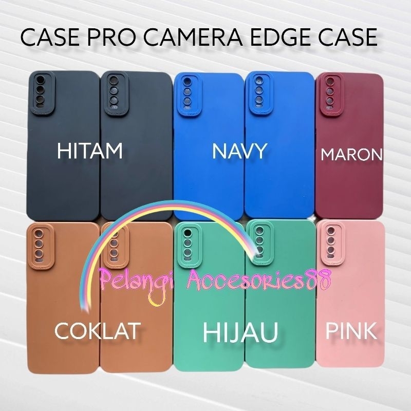 CASE VIVO Y02 / Y02T CASE PRO CAMERA  - SOFTCASE MACARON 3D CAMERA WARNA