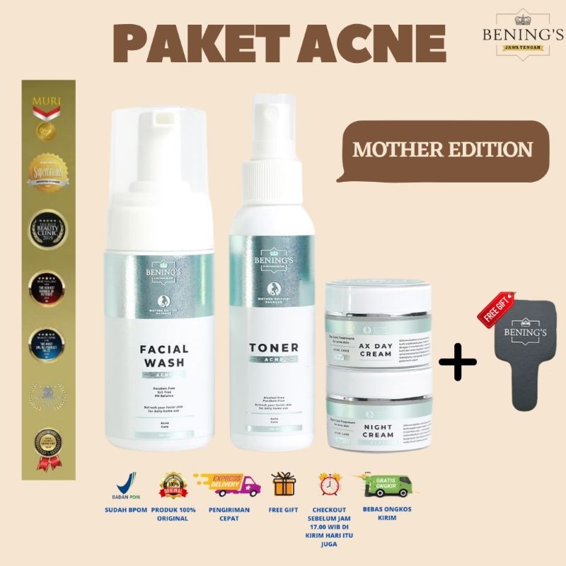BENING'S SKINCARE PAKET ACNE MOTHER EDITION