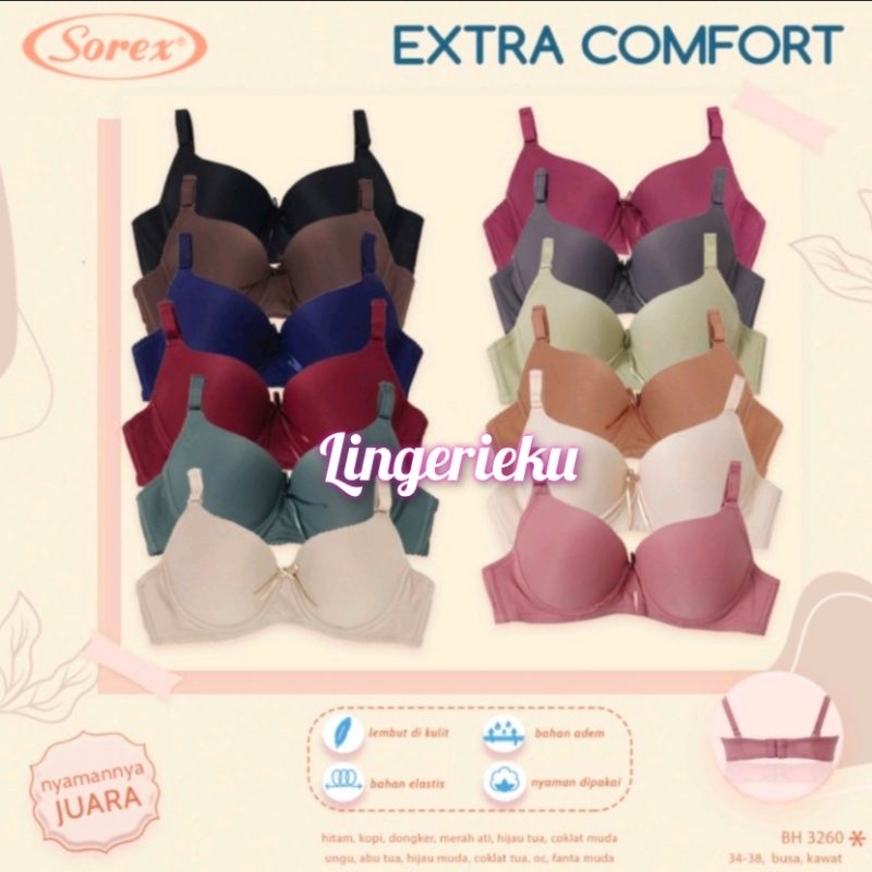 Sorex 3260 Bra BH Berkawat Ekstra Nyaman Termurah