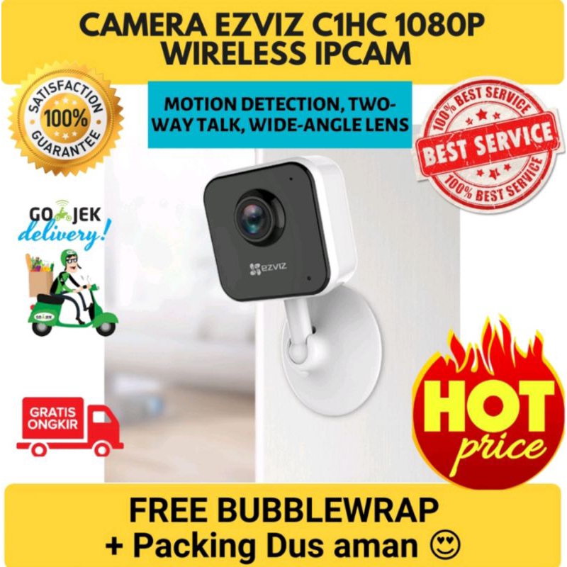 Cctv Ezviz C1HC Wireless Ip Cam 1080P H.265 Indor Smart Ir For Night Vision Garansi 1 Tahun