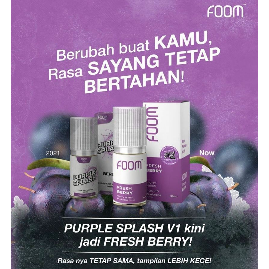 Liquid Foom Icy Berry 30ml 30mg