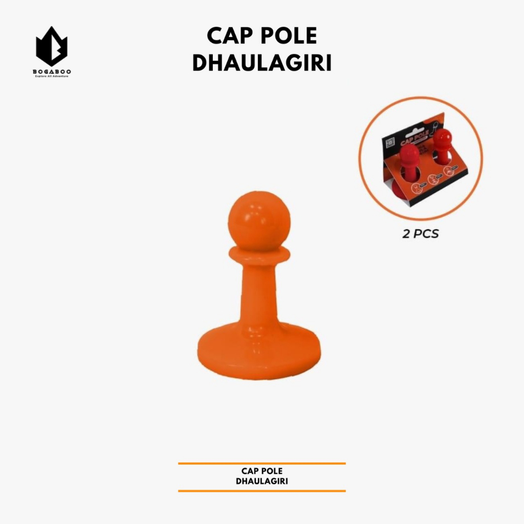 Cap Pole Dhaulagiri -  Pelindung Ujung Tiang Tenda Awning - Topi Tiang - Topi Penutup Tiang Camping Outdoor