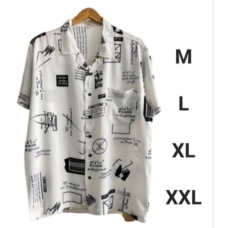 Kemeja Pria Hawai / Kemeja Pria Santai / Kemeja Pria Abstrak