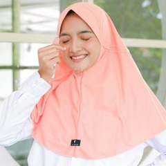 HIJAB INSTAN ORIGINAL VILORA - HIJAB SEKOLAH SERUT BELAKANG