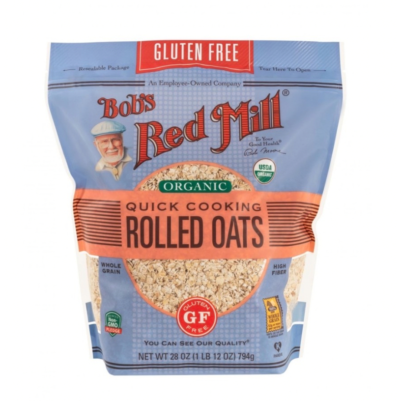 

BOB's RED MILL GLUTEN FREE ORGANIC quick cooking rolled oats