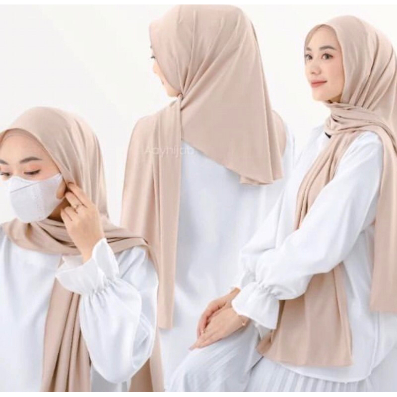 Pashmina Ouval Curve Ceruty Babydoll Malay Hijab