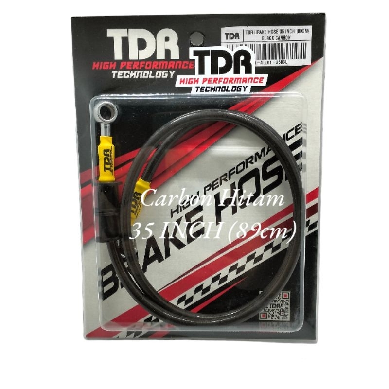 KABEL REM DEPAN/SELANG REM DEPAN 35 INCH(89CM) ( 60cm)CARBON HITAM ORIGINAL TDR RACING 100%