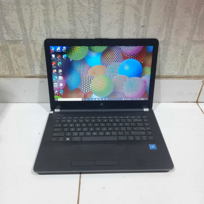 Laptop Hp 14 Intel Celeron N3060 Ram 4Gb/SSD 128/HDD 500Gb Layar 14inch windows 10 FULL APLIKASI SIAP PAKAI