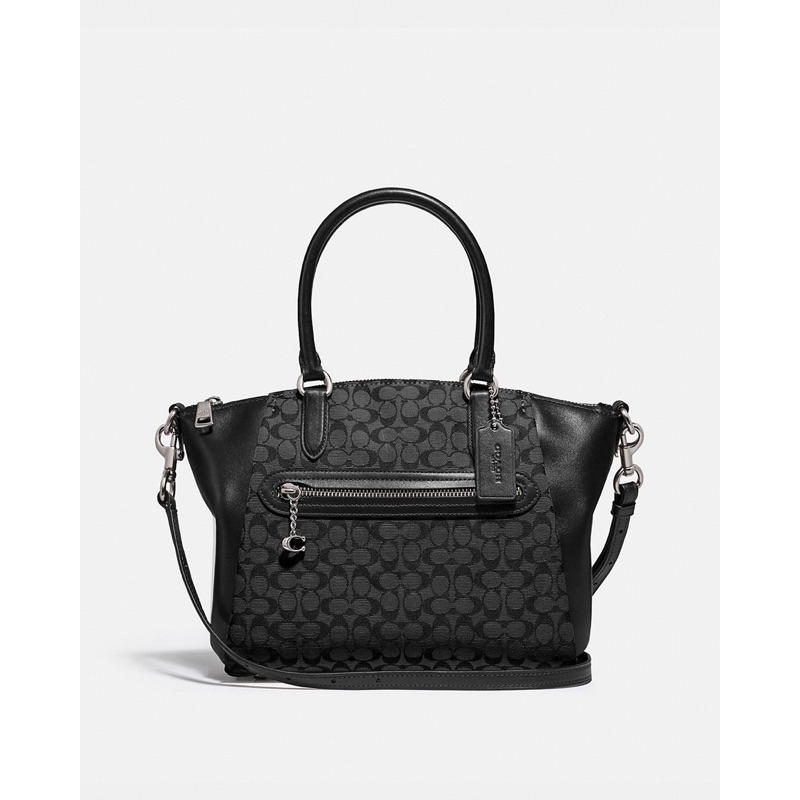 Coach Elise Satchel In Signature Jacquard (C79310)