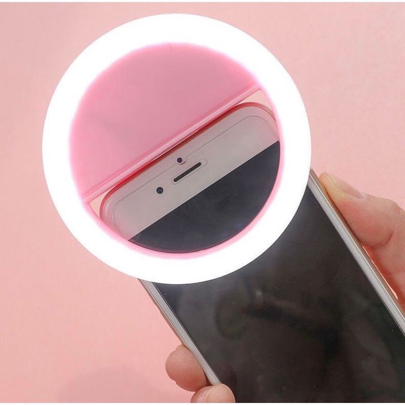 Lampu Bulat Ring Light Led Mini Selfie Untuk Camera HP Flash Charm