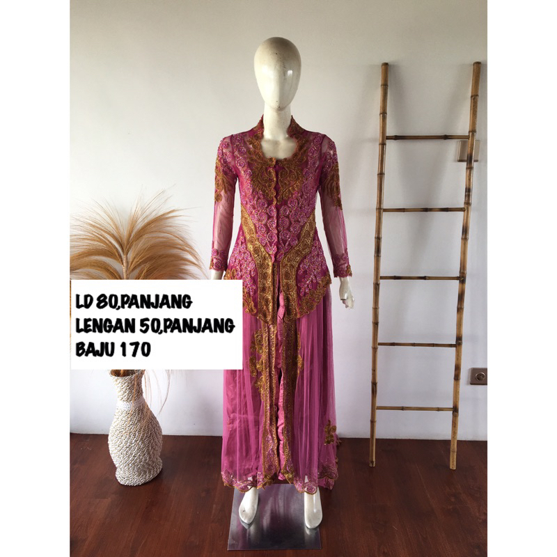 kebaya atasan fucia/kebaya atasan pink