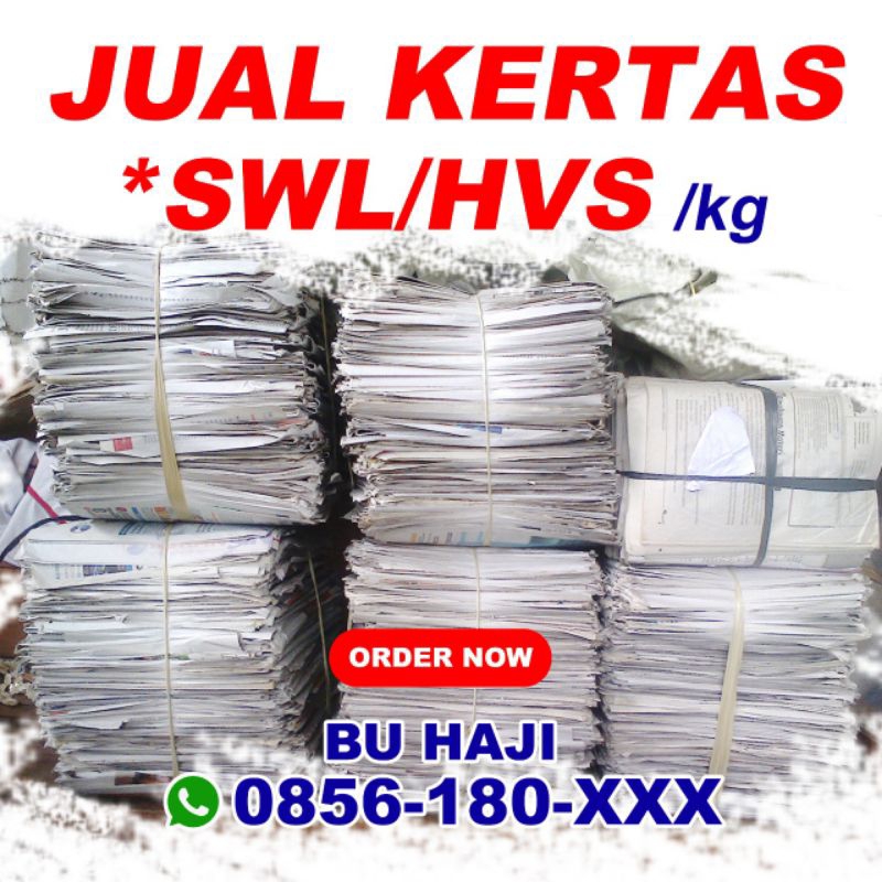 Spanduk Banner Jual Kertas Bekas CUSTOM DESAIN