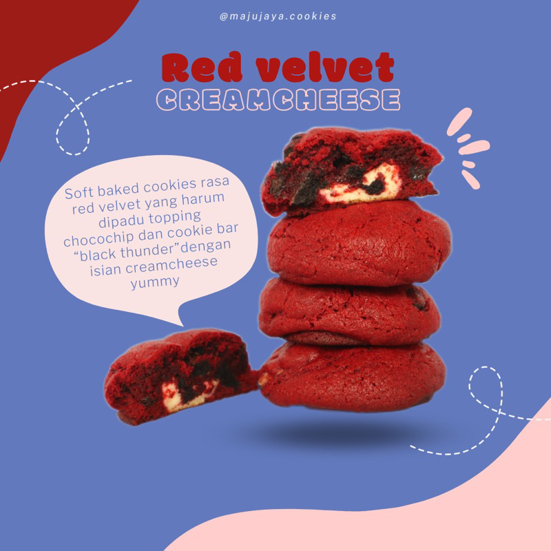 

Soft Baked Cookies Red Velvet Creamcheese