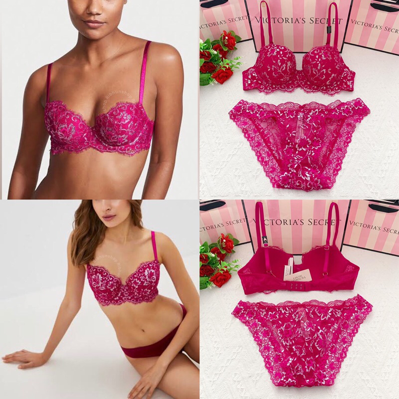 Victoria’s Secret Original Dream Angels Lined Demi Bra Set No Push Up 11200974