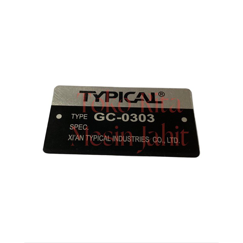 stiker seng merk typical walkingfoot type GC-0303