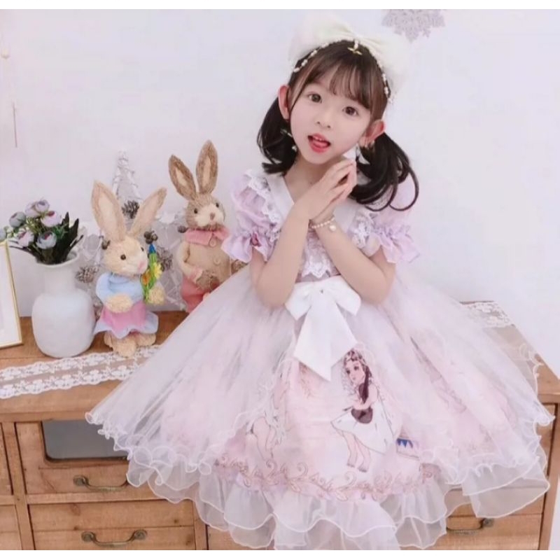 dress anak import ala noni belanda