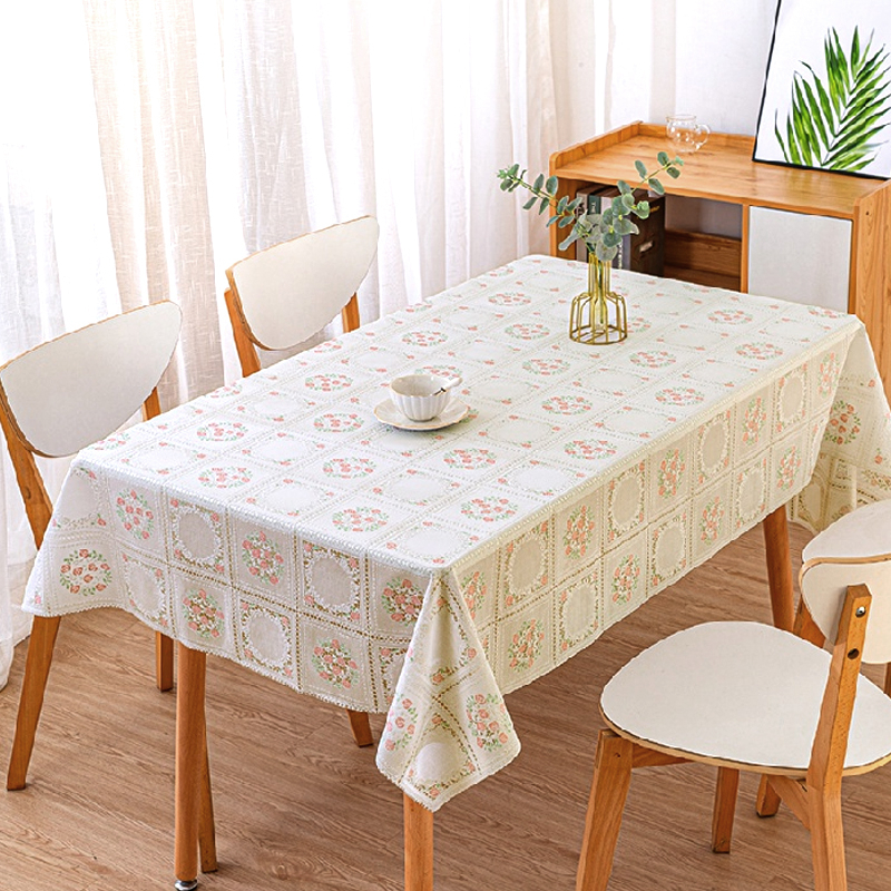 Taplak Meja Makan Kotak Persegi Anti Air Alas PVC / Square Tables Clothes Terbaru Bahan PVC Tebal Premium