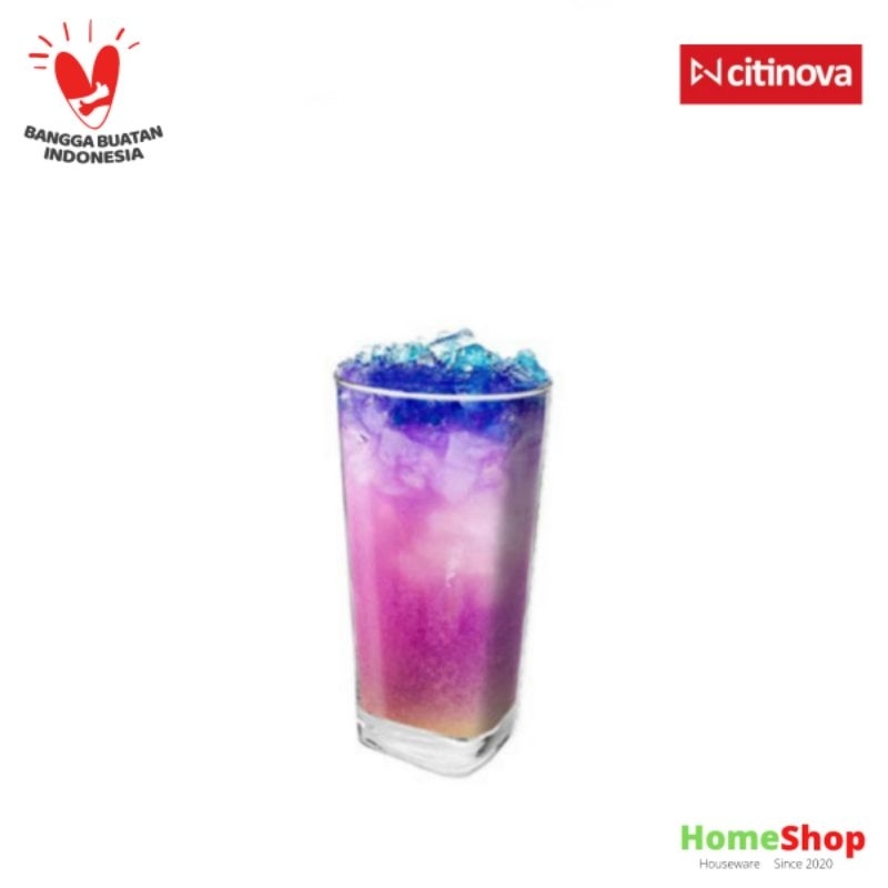 GELAS KACA CITINOVA HOKKAIDO 350ML | GELAS CAFE | GELAS SEGI | GELAS KOTAK