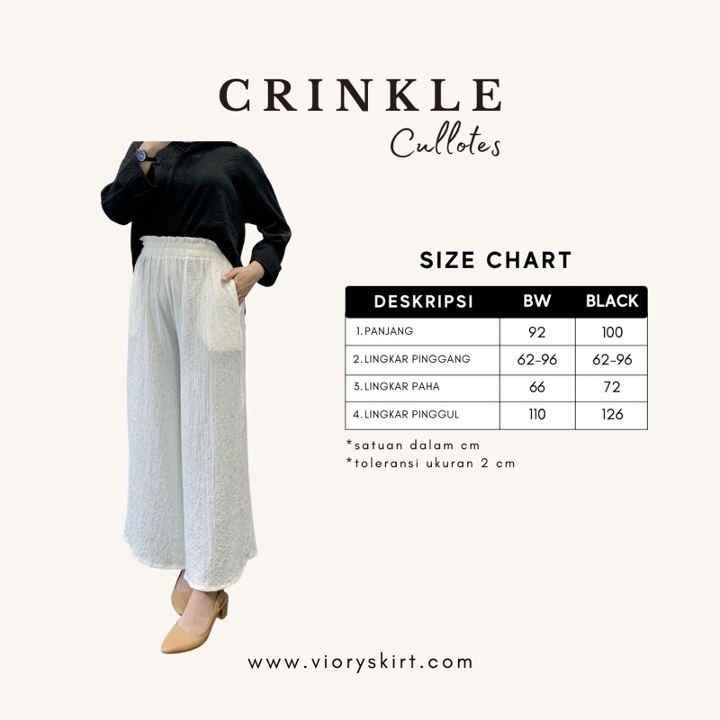BLOUSE CRINKLE &amp; KULOT CRINKLE