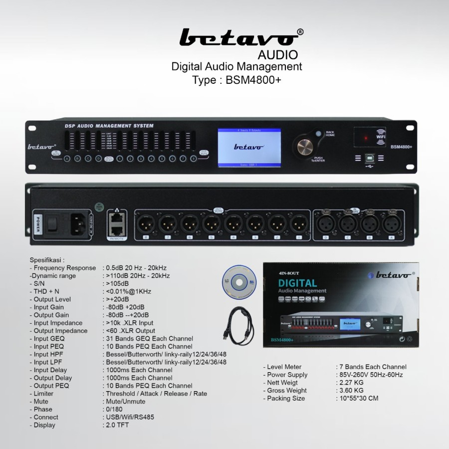 Betavo BSM 4800+ Professional Digital Audio Management