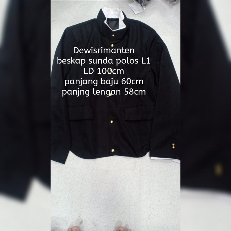 beskap sunda polos hitam