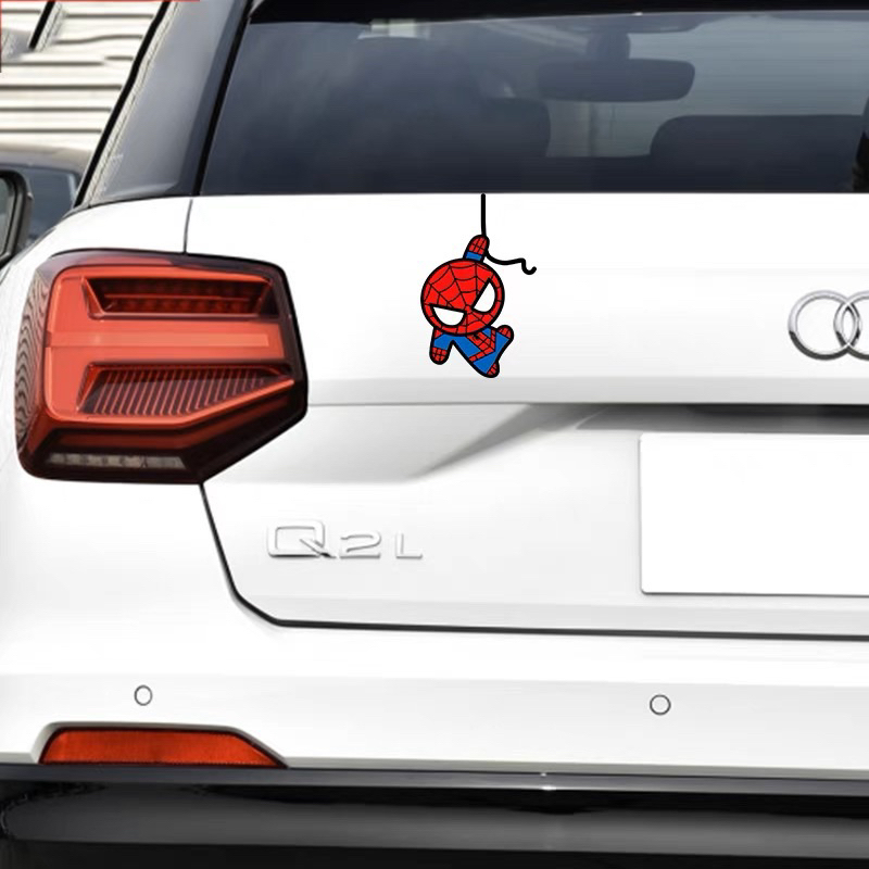 sticker mobil spiderman