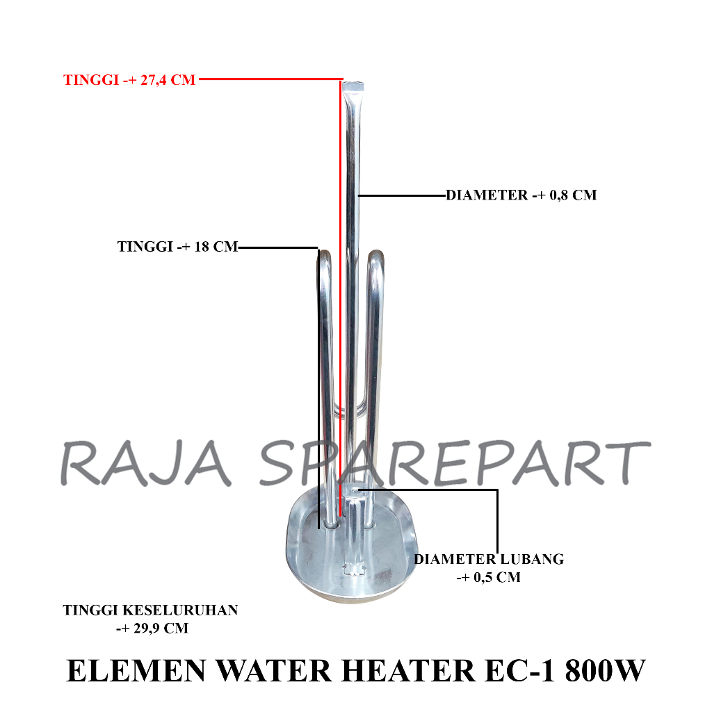 ELEMENT WATER HEATER EC-1 800W