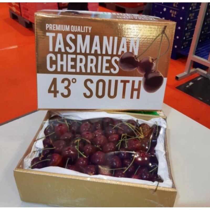 

Cherry Tasmanian 43 Shouth Size 30-32 | buah ceri tasmanian gold Manis 2 kg / box