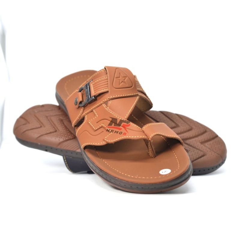 Sandal Slid NEMOR NR06 sandal Selop Kulit sandal Gesper Pria Wanita Termurah