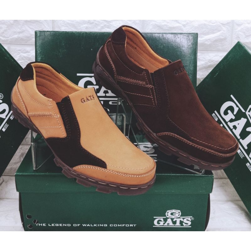 Sepatu kulit casual pria GATS TO 2206  original