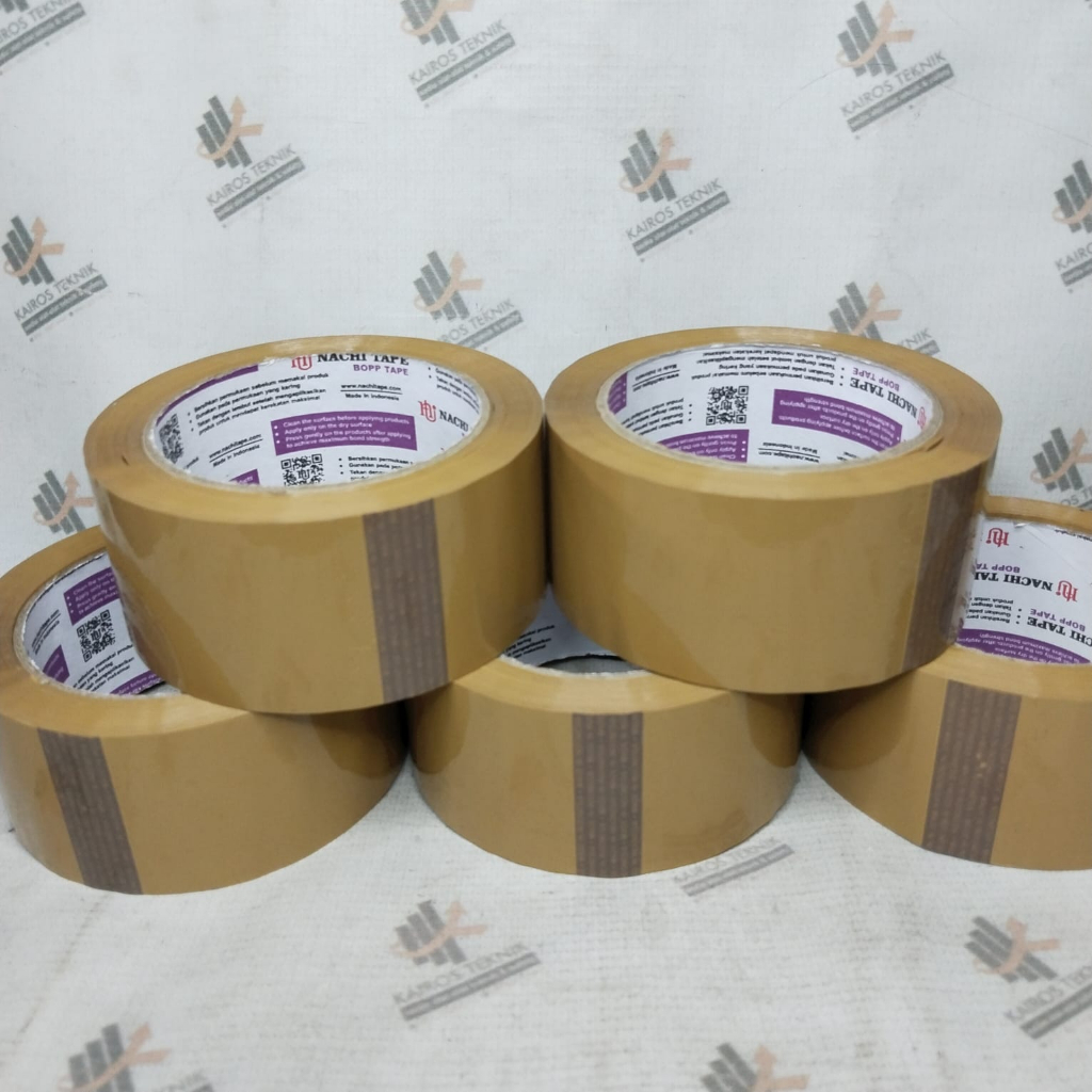 Lakban Isolasi Tape Coklat Nachi 2" x 100 yard / Lakban Nachi coklat