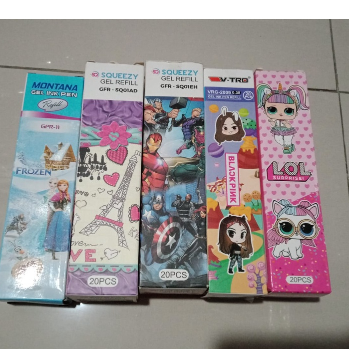 

refil isi ualng pulpen karakter bisa cod