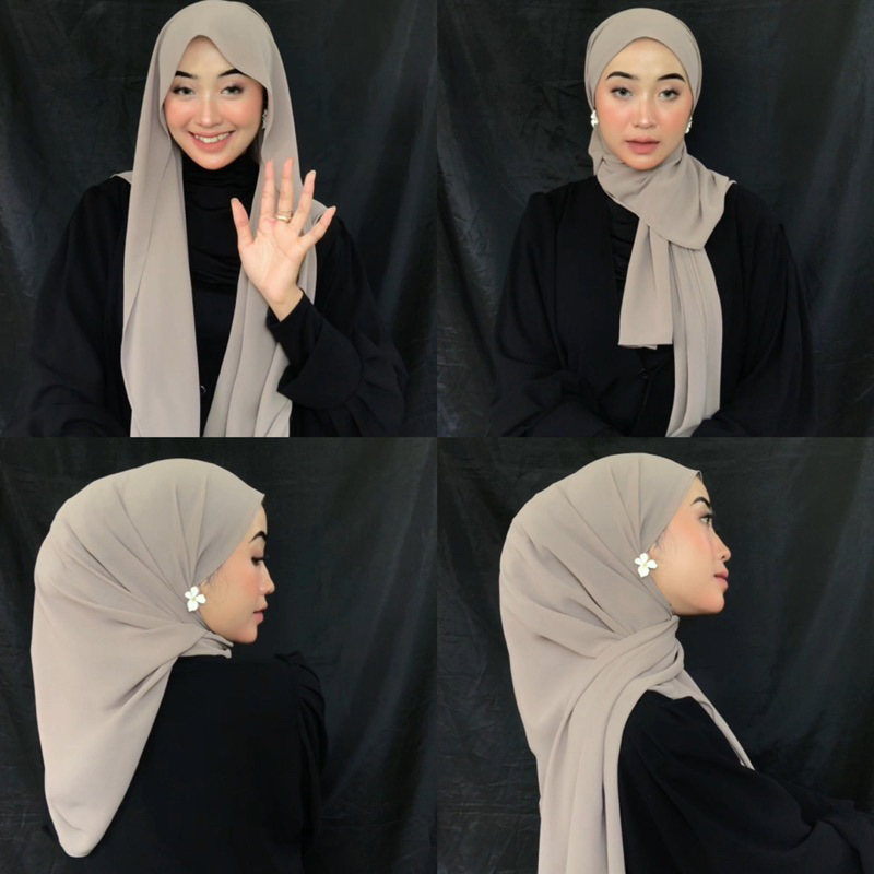 SyamilahHijab-Pashmina Oval Ceruty Babydoll Premium Jahit Tepi Rapi