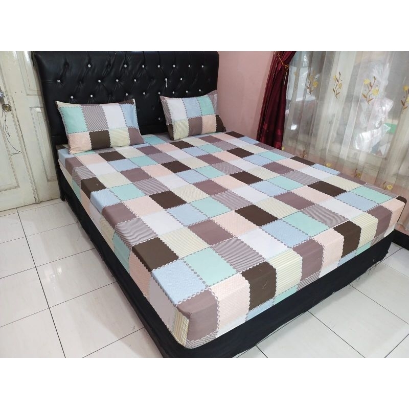 Sprei 180x200 Kasur Nomor 1 King Size Seprai Homemade Motif Karakter Aesthetic Bahan Katun Adem Tidak Luntur Murah