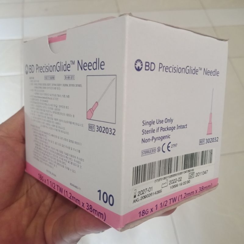 BD Glide Precision Needle 18G 100pcs
