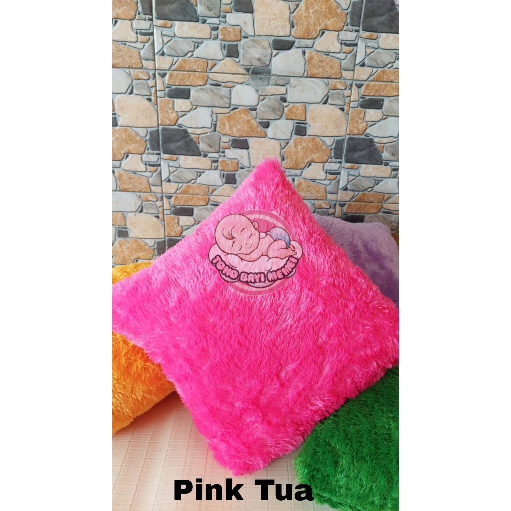 Bantal sofa ukuran 40x40 cm BISA DICUCI ULANG bulu rasfur PREMIUM halus lembut