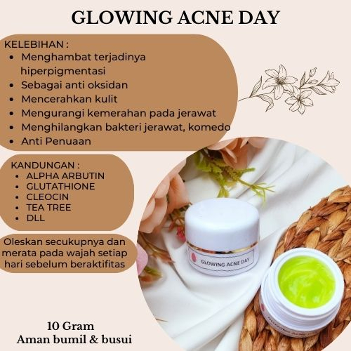 DAY ACNE GLOWING TEA TREE / CREAM SIANG ACNE GLOWING