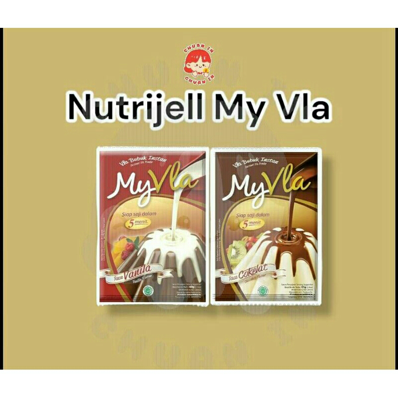 

Nutrijell my fla my vla 60 gram / Nutrijell bubuk instan rasa vanilla dan coklat