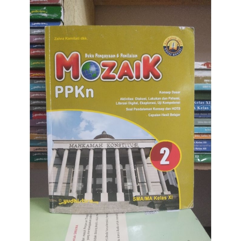 buku mozaik ppkn kelas 11/XI/2 sma/ma yudhistira revisi