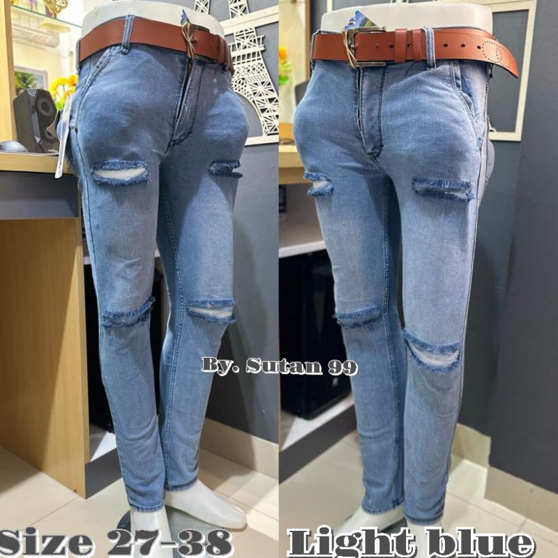 CELANA PANJANG JEANS PRIA SOBEK TERFAVORIT