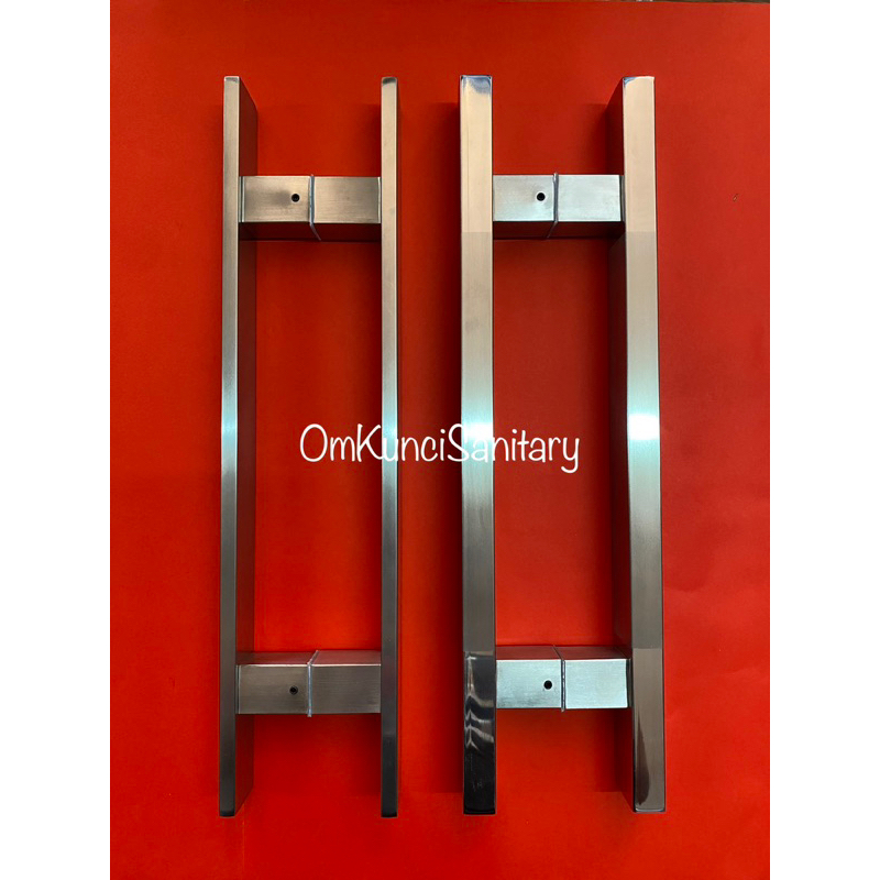 Pull Handle Pintu Rumah Kotak Tarikan Pintu Rumah Tembus Gagang Pintu Kotak Stainless Panjang 45cm