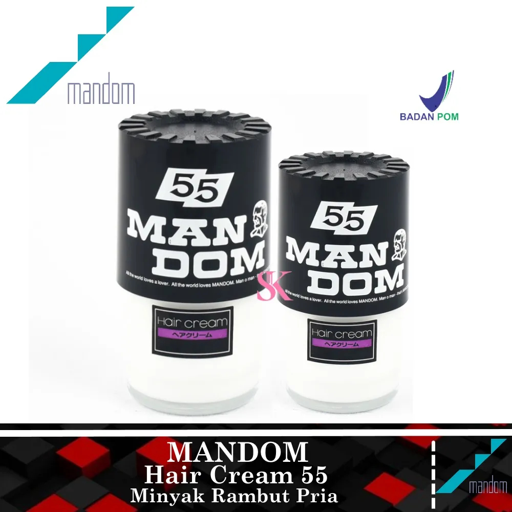 Mandom Hair Cream 55 / minyak rambut pria