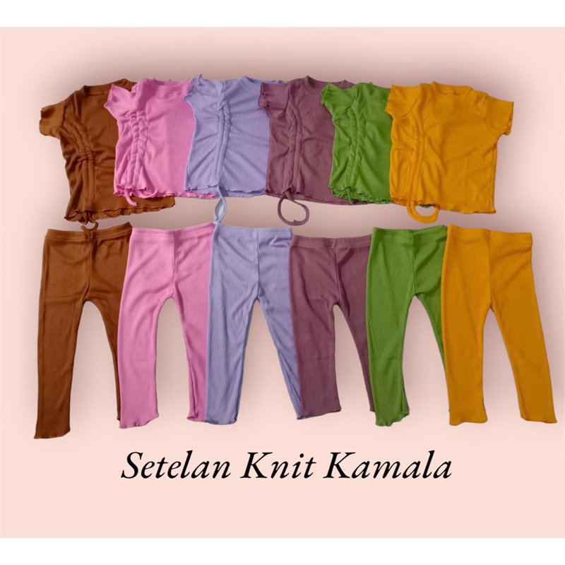 Setelan knit celana Kamala anak knit