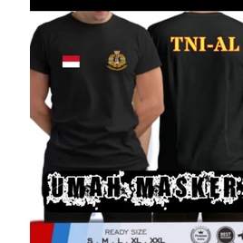 Kaos TNI AL /Kaos distro gambar printing