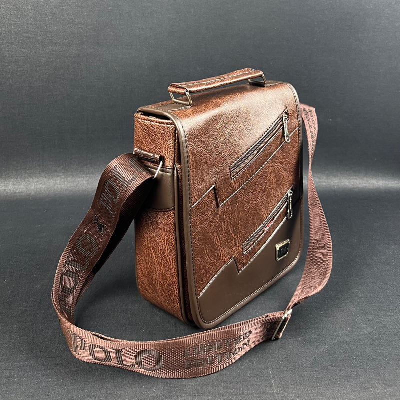Tas Pria Tas Selempang  Kulit  PU Leather 10&quot; Inchi Original Polo Amstar Bahan Kulit Sintetis Grade A+ Best Quality Tas Pria Wanita Tas Selempang Terbaru 2022