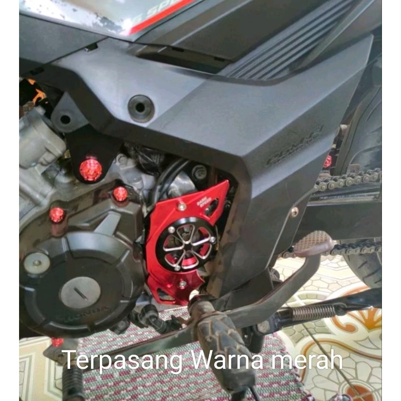Cover Gear cnc variasi CB150 Sonic 150R Cbr K45 K46 K15 Cb Led Full Cnc Warna