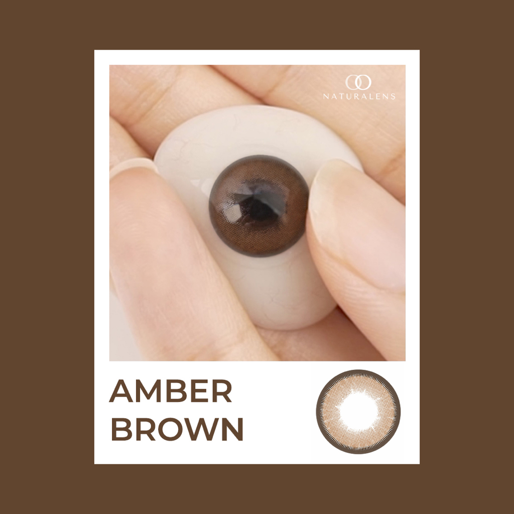 Naturalens Amber Brown Softlens Biomoist (0 sd -10) Contact Lens