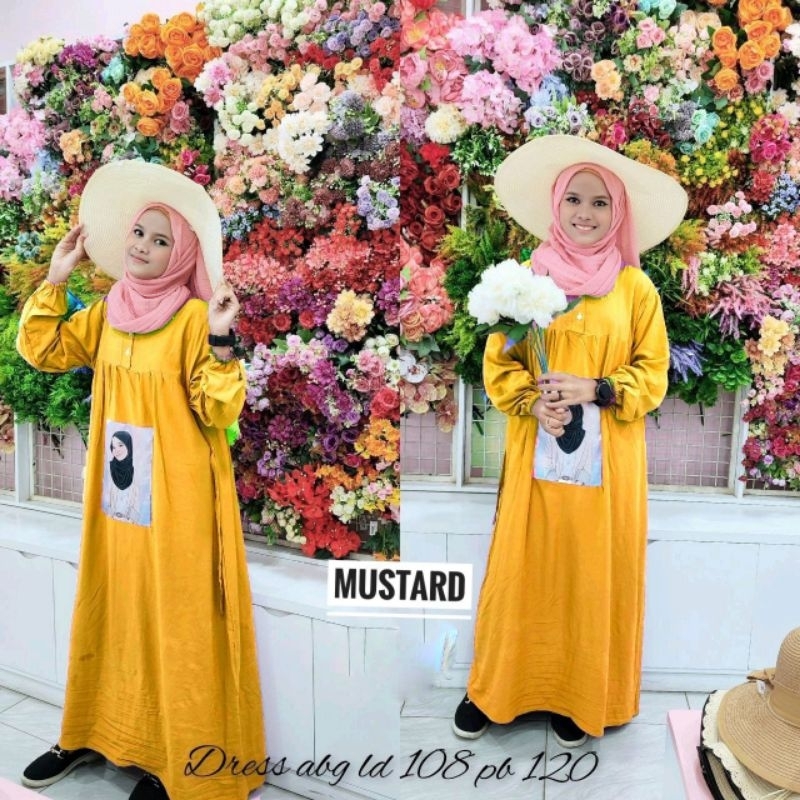 Daster Anak Kekinian Rayon Premium Kancing Depan Umur 10 - 15 Tahun Dress Terbaru