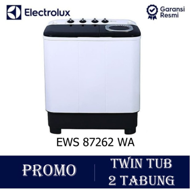 MESIN CUCI 2 TABUNG ELECTROLUX 8 KG EWS 87262