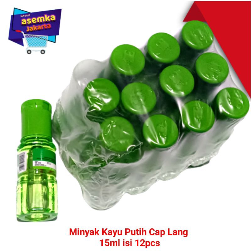 Minyak Kayu Putih Cap Lang 15ml isi 12pcs